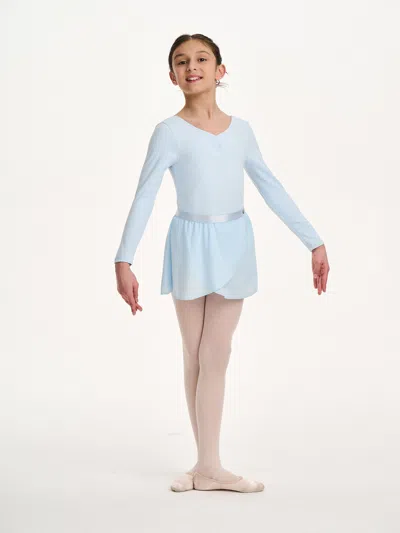 Danskin Girls Pirouette Sheer Skirt In Blue