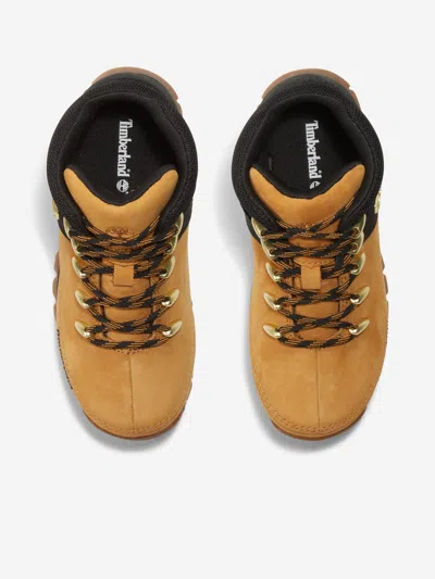 Timberland Boys Mid Lace-up Boots In Beige