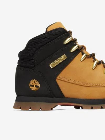 Timberland Boys Mid Lace-up Boots In Beige