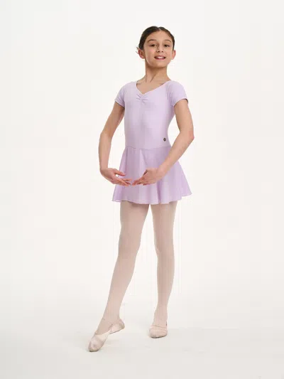 Danskin Girls Tendu Leotard With Skirt In Purple