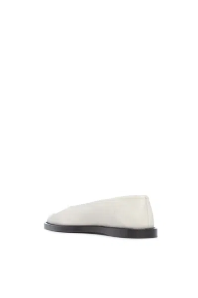 Gabriela Hearst Kati Ballerina Flat Shoe In Cream Leather In Cream
