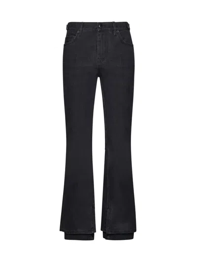 Balenciaga Waterproof Jeans In Washed Black Ring