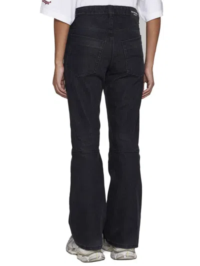 Balenciaga Waterproof Jeans In Washed Black Ring