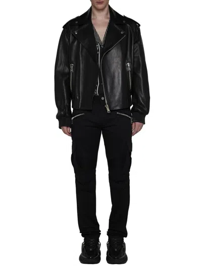 Shop Balmain Coats In Black