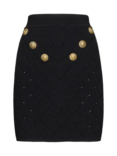 Shop Balmain Skirts In Black