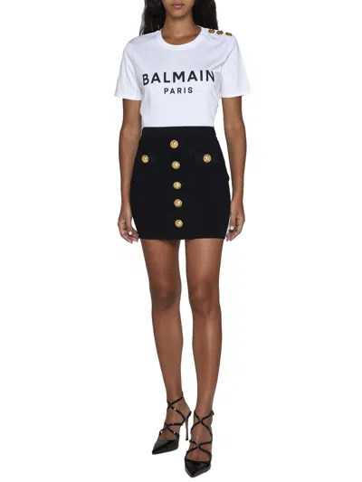 Shop Balmain T-shirts And Polos In White