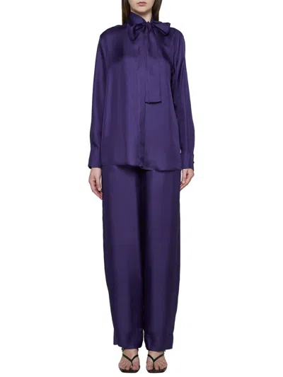 Shop Blanca Vita Shirts In Purple