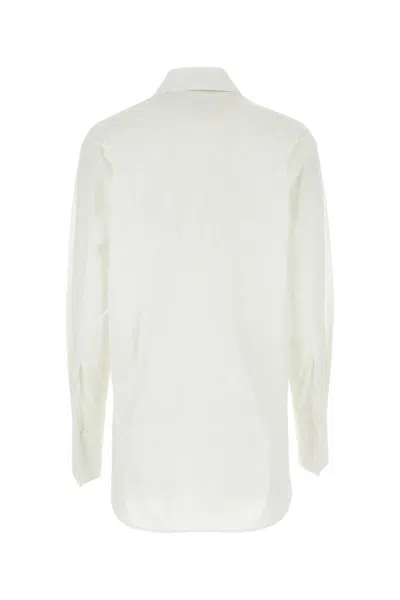 Loewe Camicia In Popeline Bianco  Donna In White