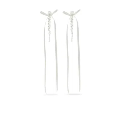 Simone Rocha Ribbon Bow Drip Earrings