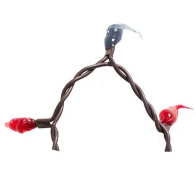 Homegifo Scarlet & Gray Silicone Teeny Lights 35ct