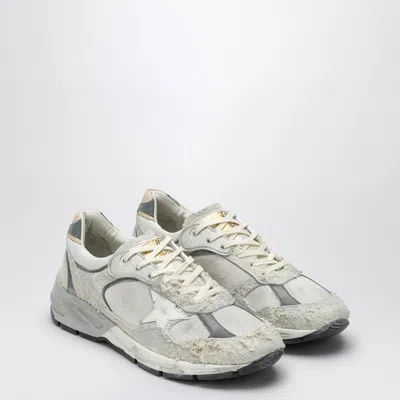 GOLDEN GOOSE GOLDEN GOOSE DAD-STAR DISTRESSED WHITE/GREY SNEAKERS MEN 