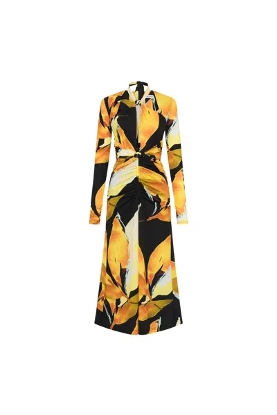 Rebecca Vallance Petals Of Paradise Long Sleeve Midi Dress