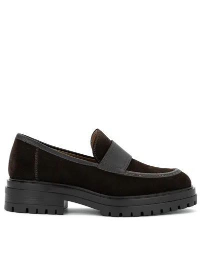 Gianvito Rossi Paul Loafers In Brown