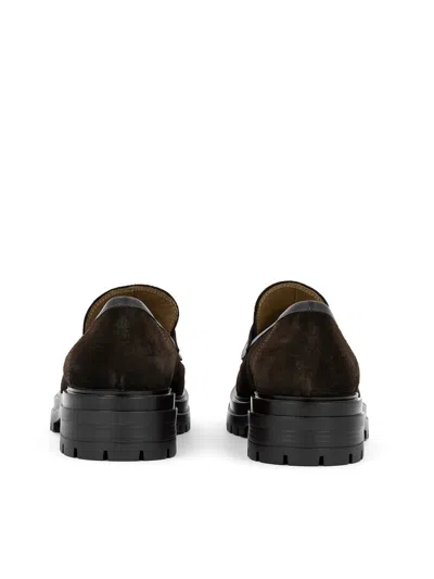 Gianvito Rossi Paul Loafers In Brown