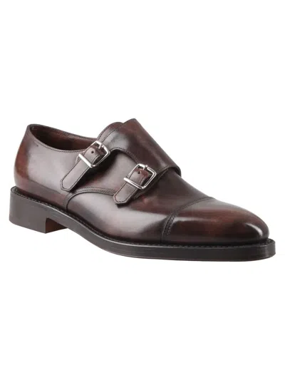 John Lobb William Leather Monk-strap Shoes In Brown