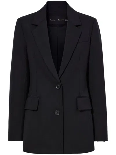 Proenza Schouler Single-breasted Tailored Blazer In Black