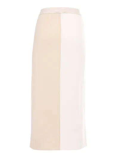 Lorena Antoniazzi Knit Skirt In Beige