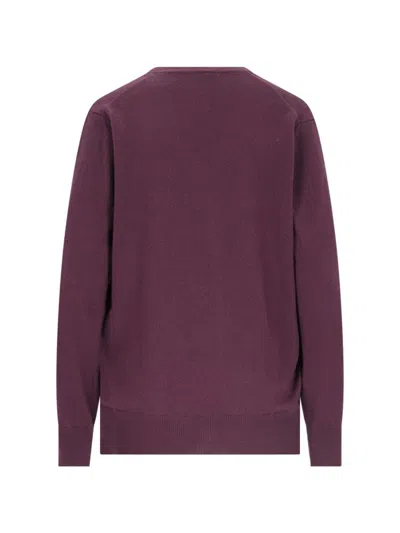 Canessa V-neck Sweater In Purple Cashmere Purple In Purple