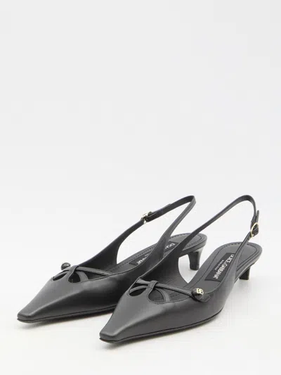 Dolce & Gabbana Slingback Seta In Black