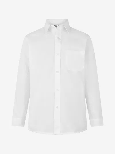 Zeco Schoolwear Boys School Long Sleeve Shirt Twin Pack In White