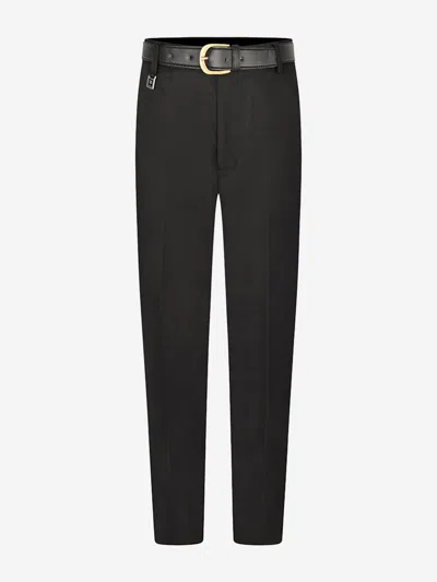 Zeco Schoolwear Boys School Senior Standard Fit Trousers - Extra Long Leg In Black