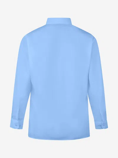 Zeco Schoolwear Girls School Long Sleeve Blouse Twin Pack In Blue