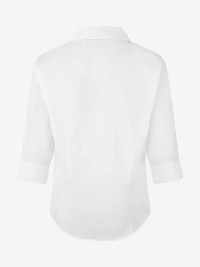 Zeco Schoolwear Zeco Girls School Fitted 3/4 Sleeve Non Iron Blouse Twin Pack In White