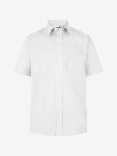 Zeco Schoolwear Boys School Short Sleeve Shirt Twin Pack In White