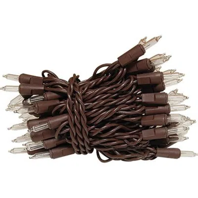 Homegifo Mini Light Set Brown Cord 50ct