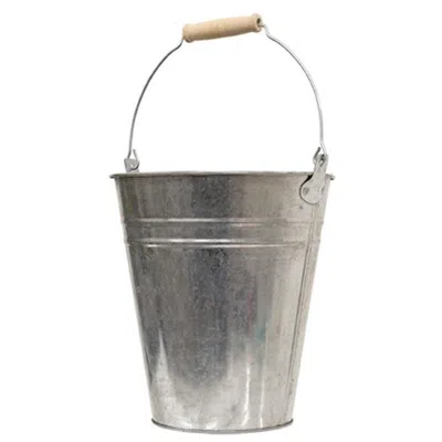 Homegifo Galvanized Metal Bucket 6.75" Dia X 7.5"h