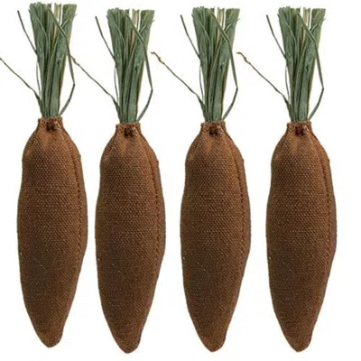 Homegifo 4/set Mini Primitive Fabric Carrots