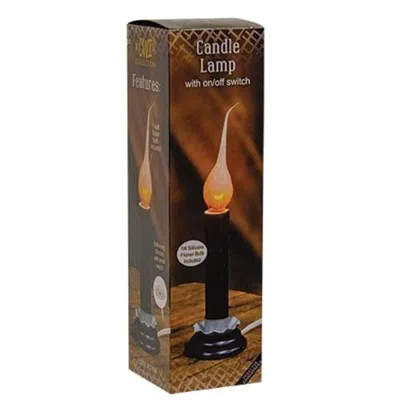 Homegifo 5" Black Electric Flicker Candle Lamp