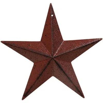 Homegifo Burgundy Barn Star 5.5"