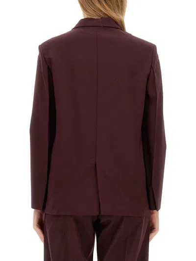 Alysi Tailored Jacket In Red
