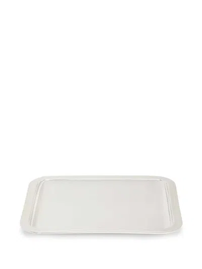 Christofle Albi Rectangular Tray In 银色