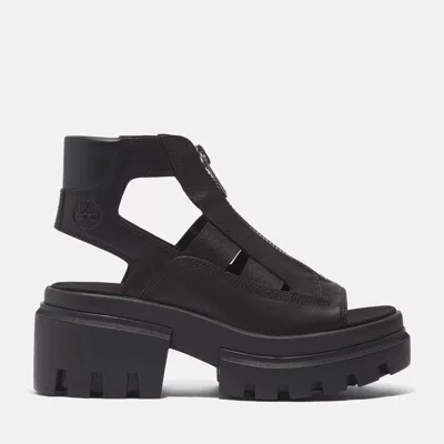 Timberland Women's Everleigh Gladiator Sandals From Finish Line In Black
