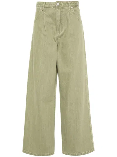 Officine Generale Officine Générale Moena Jap Piedye Org Co Denim Clothing In Green