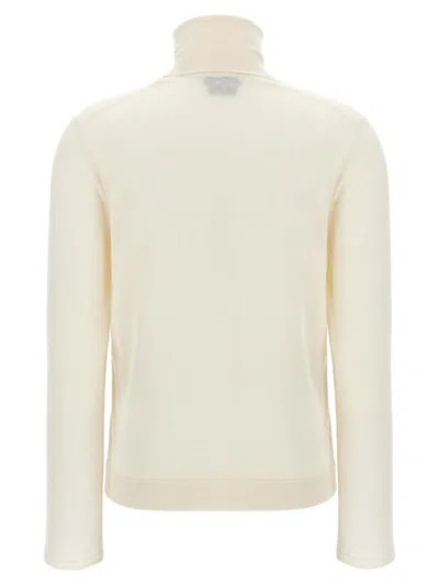Tom Ford Silk Cashmere Turtleneck Sweater In White