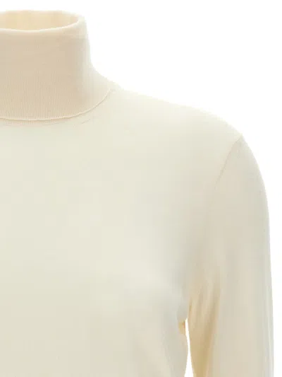 Tom Ford Silk Cashmere Turtleneck Sweater In White