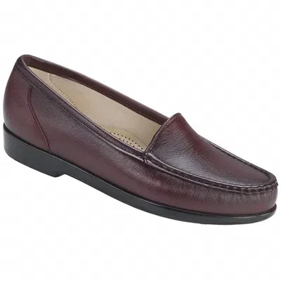 Sas Women's Simplify Loafer - Medium Width In Antique Wine In Black