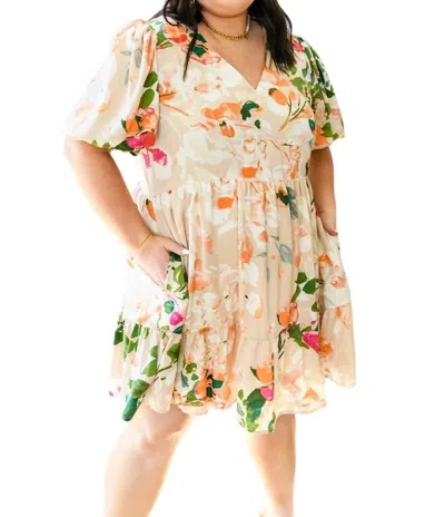 Entro Delightful Surprise Floral Dress In Multi In Multi
