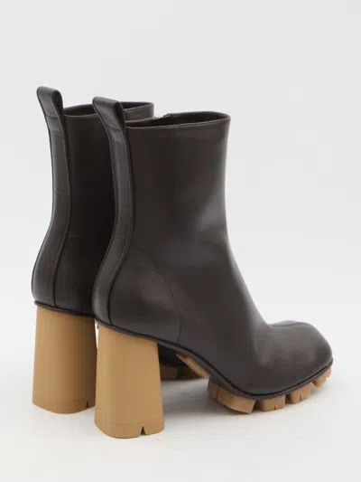 Shop Bottega Veneta Shore Ankle Boots In Brown