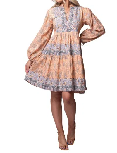 Victoria Dunn Santorini Mini Dress In Sun Kissed In Pink