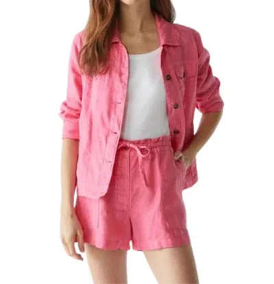 Michael Stars Paulette Shorts In Flamingo In Pink