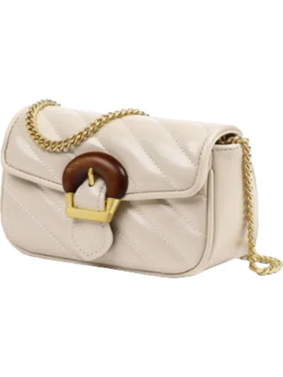 123 Amore Women's Classic Beauty Quilted Clutch Bag In Ivory In Multi