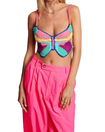Mira Mikati Butterfly Top In Multi