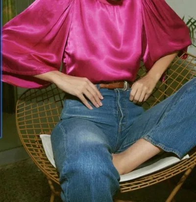 Nation Ltd Donna Blouse In Fuschia In Pink