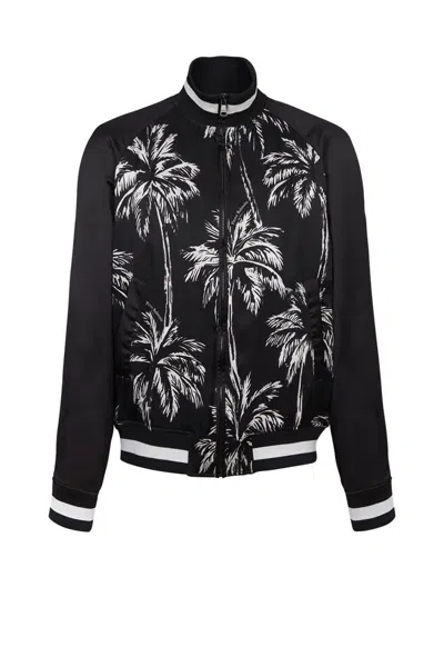 Shop Balmain Coats In Noir/blanc