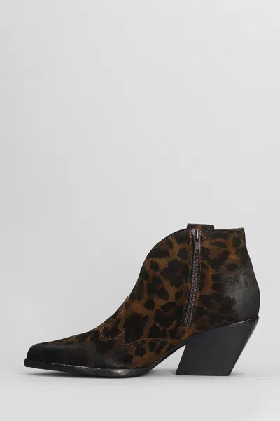 Shop Elena Iachi Texan Ankle Boots In Multicolor