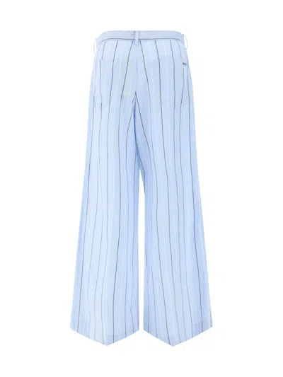 Shop Marni Pants In Blue